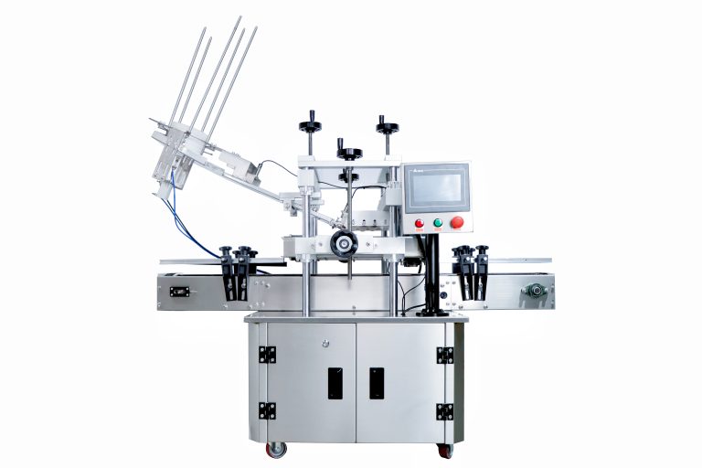 Automatic dust proof cover pressing capping machine