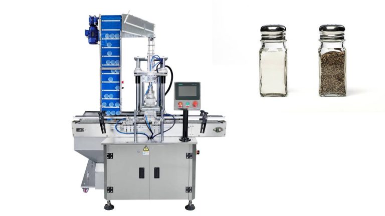 Fully automatic screw capping machine for glass jars